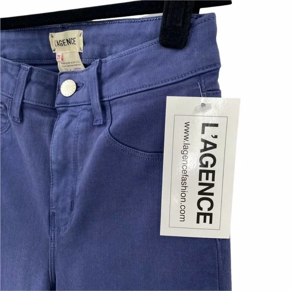 L'Agence Margot High Rise Skinny Jeans in Blue
